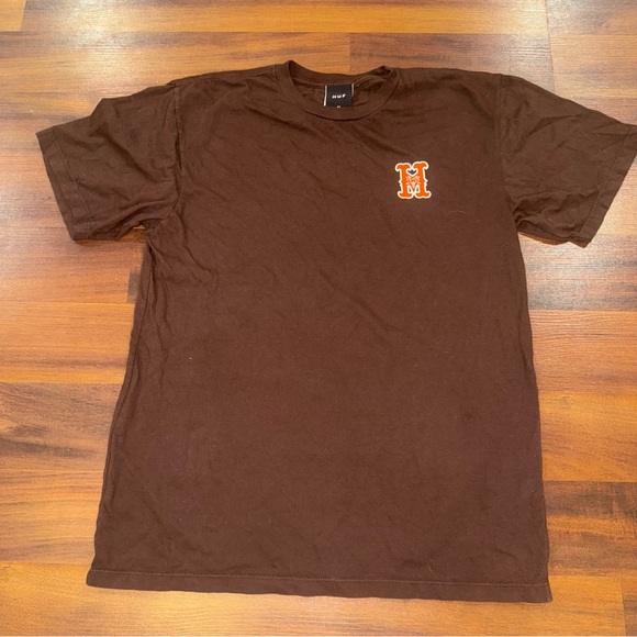HUF Other - HUF Brown and Orange Thrasher HUF Worldwide Men’s T Shirt Size M